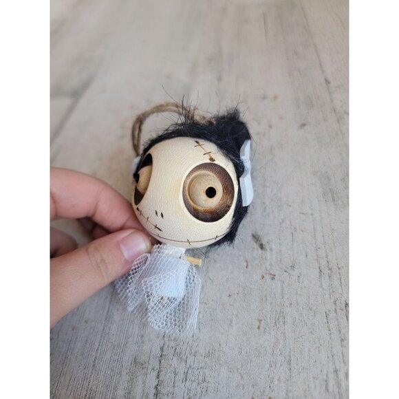Pier 1 crazy head skeleton Frankenstein bride ornament Halloween - Picture 3 of 9